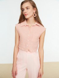 Розовый - Блуза Trendyol