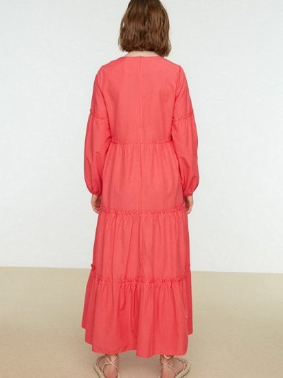 Платье макси Trendyol модель TCTSS22EB0098/Pembe — фото - INTERTOP