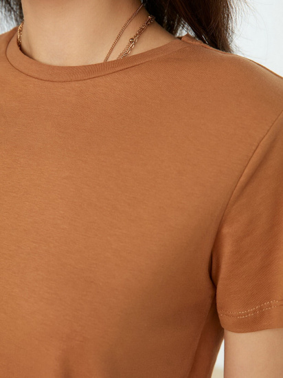 Набор футболок Trendyol модель TWOSS20TS0141/Camel-Beyaz — фото 4 - INTERTOP