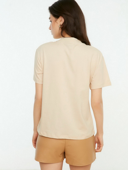 Набор футболок Trendyol модель TWOSS20TS1500/Kahverengi-Bej — фото - INTERTOP