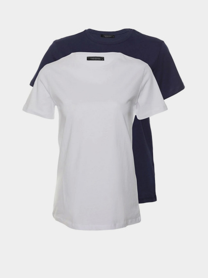 Набор футболок Trendyol модель TWOSS20TS0141/Lacivert-Beyaz — фото - INTERTOP