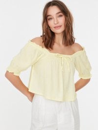 Жёлтый - Блуза Trendyol