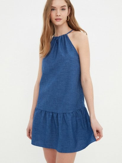 Платье мини Trendyol модель TWOSS22EL2446/Lacivert — фото - INTERTOP