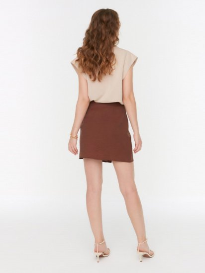 Сукня міні Trendyol модель TWOSS22ET0415/Kahverengi — фото 3 - INTERTOP