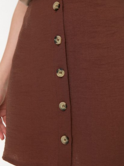 Сукня міні Trendyol модель TWOSS22ET0415/Kahverengi — фото 4 - INTERTOP