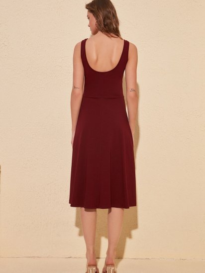Платье миди Trendyol модель TWOSS19VG0202/Bordo — фото - INTERTOP