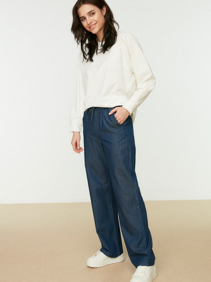 Широкие джинсы Trendyol модель TCTSS21JE0722/Koyu Lacivert — фото - INTERTOP