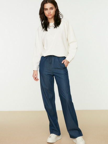 Широкие джинсы Trendyol модель TCTSS21JE0722/Koyu Lacivert — фото 3 - INTERTOP