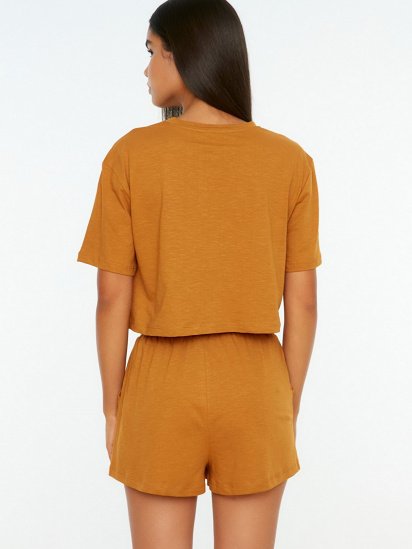 Пижама Trendyol модель THMSS22PT0167/Sari — фото 4 - INTERTOP