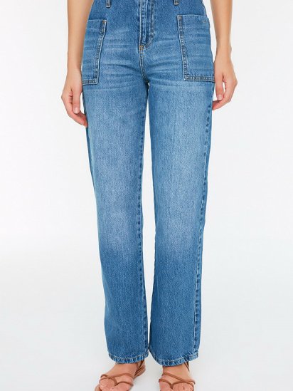Широкі джинси Trendyol модель TWOSS22JE00028/Mavi — фото 4 - INTERTOP