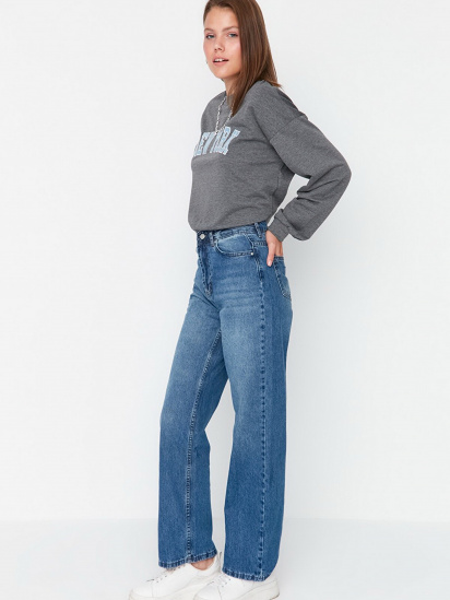 Широкі джинси Trendyol модель TWOAW23JE00128/Acik Mavi — фото - INTERTOP