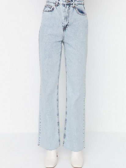 Прямі джинси Trendyol модель TWOAW23JE00134/Mavi — фото 5 - INTERTOP