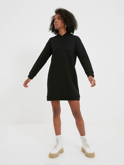 Платье мини Trendyol модель TWOAW20EL1554/Siyah — фото 4 - INTERTOP