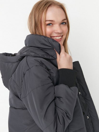 Демісезонна куртка Trendyol модель TWOAW21MO0144/Antrasit — фото 4 - INTERTOP