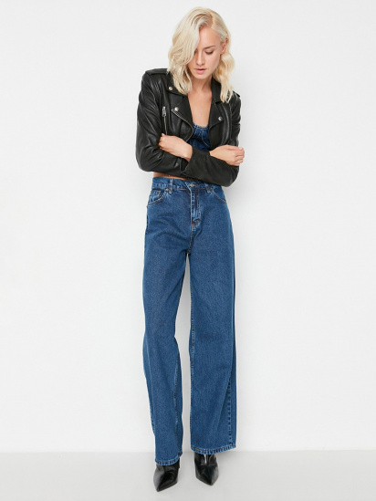 Широкі джинси Trendyol модель TWOAW22JE0794/Lacivert — фото - INTERTOP