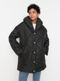 Чёрный - Зимняя куртка Trendyol