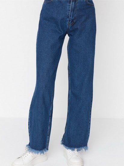 Широкі джинси Trendyol модель TCTAW23JE00072/Lacivert — фото 3 - INTERTOP