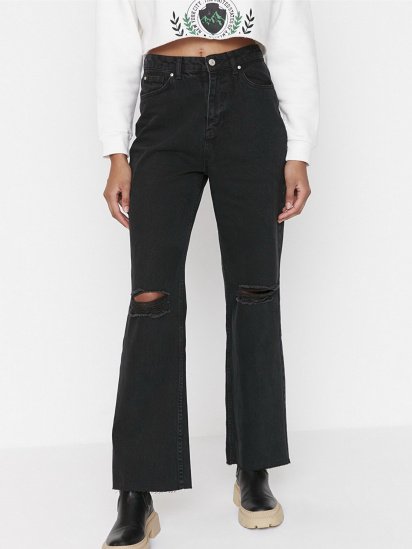 Расклешенные джинсы Trendyol модель TWOAW21JE0539/Siyah — фото 3 - INTERTOP