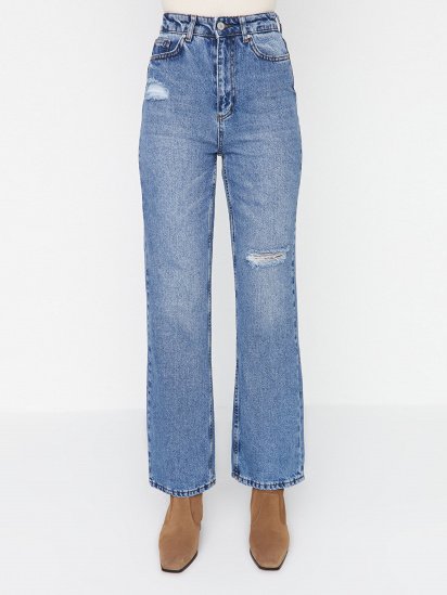 Широкі джинси Trendyol модель TWOAW23JE00141/Mavi — фото - INTERTOP