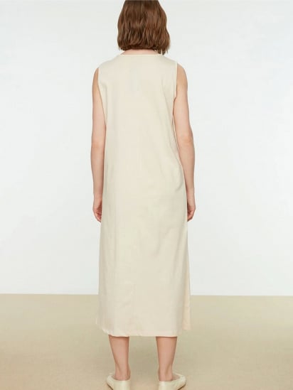 Сукня максі Trendyol модель TCTSS21UK0034/Bej — фото 4 - INTERTOP