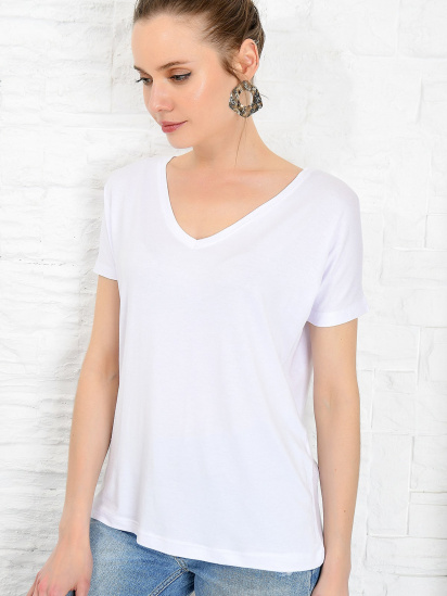 Набор футболок Trend Alacati Stili модель ALC-1045-2TKM/Siyah-Beyaz — фото - INTERTOP
