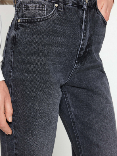 Прямі джинси Trendyol модель TCTSS22JE0045/Siyah — фото 4 - INTERTOP