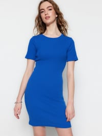 Синій - Сукня міні Trendyol