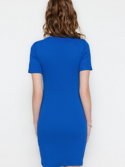 Платье мини Trendyol модель TWOSS19AD0053/Mavi — фото - INTERTOP