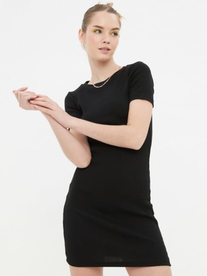 Платье мини Trendyol модель TWOSS19AD0053/Siyah — фото 3 - INTERTOP