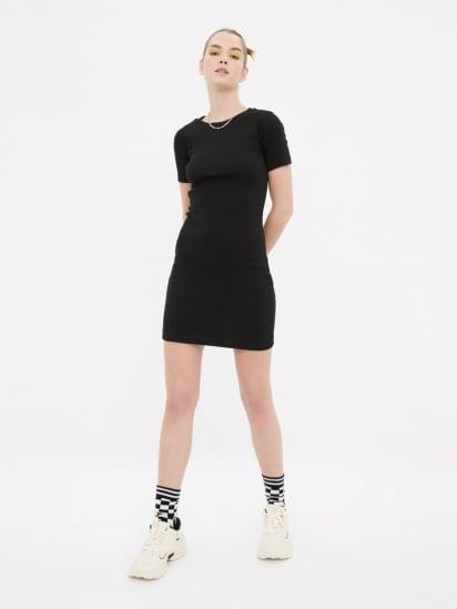 Платье мини Trendyol модель TWOSS19AD0053/Siyah — фото - INTERTOP