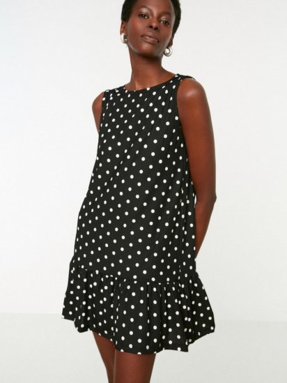 Платье мини Trendyol модель TWOSS22EL0794/Siyah — фото 3 - INTERTOP