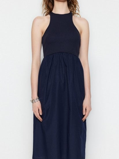 Платье миди Trendyol модель TWOSS23EL00688/Lacivert — фото 6 - INTERTOP