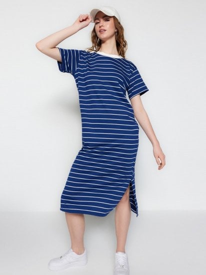 Платье миди Trendyol модель TWOSS23EL00690/Lacivert — фото - INTERTOP