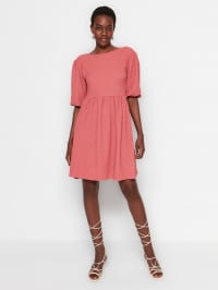 Светло-розовый - Платье мини Trendyol