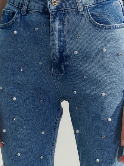 Прямі джинси Trendyol модель TWOSS23JE00217/Mavi — фото 6 - INTERTOP