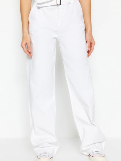 Широкие джинсы Trendyol модель TWOSS23JE00264/Beyaz — фото 6 - INTERTOP
