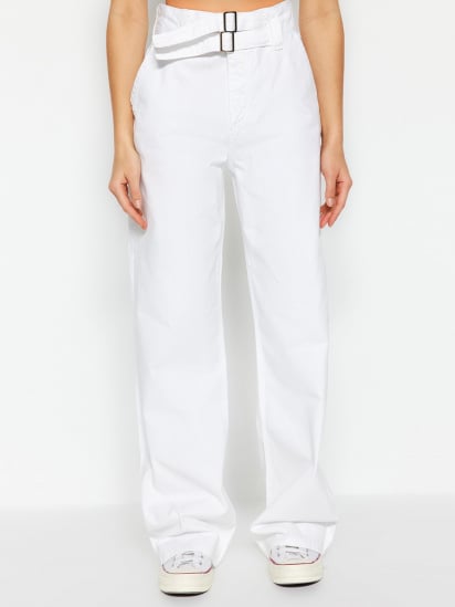 Широкі джинси Trendyol модель TWOSS23JE00264/Beyaz — фото - INTERTOP