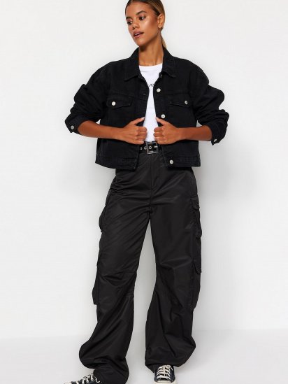 Джинсова куртка Trendyol модель TWOAW24CE00010/Siyah — фото 4 - INTERTOP