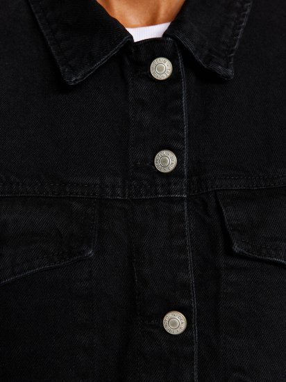 Джинсовая куртка Trendyol модель TWOAW24CE00010/Siyah — фото 5 - INTERTOP