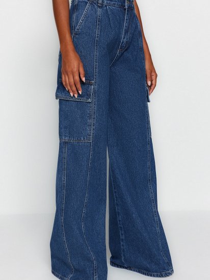 Широкі джинси Trendyol модель TWOAW24JE00022/Mavi — фото - INTERTOP