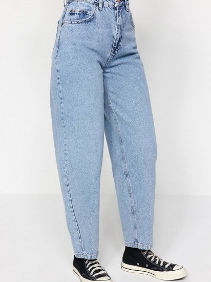 Широкие джинсы Trendyol модель TWOAW24JE00055/Acık Mavi — фото 3 - INTERTOP