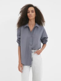 Серый - Рубашка Trendyol