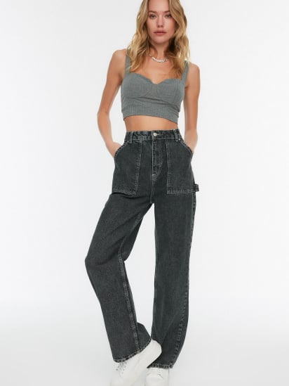 Широкие джинсы Trendyol модель TWOAW22JE0664/Antrasit — фото - INTERTOP
