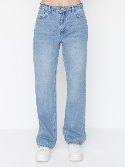 Широкі джинси Trendyol модель TWOAW23JE00566/Mavi — фото - INTERTOP