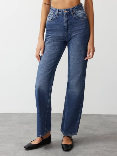 Широкие джинсы Trendyol модель TWOAW24JE00073/Mavi — фото - INTERTOP
