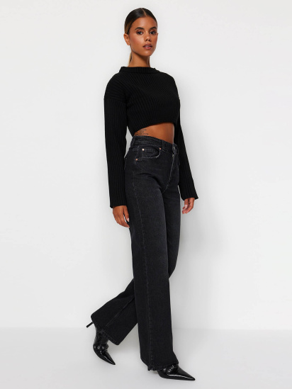 Широкие джинсы Trendyol модель TWOAW24JE00073/Siyah — фото - INTERTOP