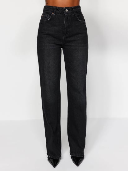 Широкі джинси Trendyol модель TWOAW24JE00073/Siyah — фото - INTERTOP