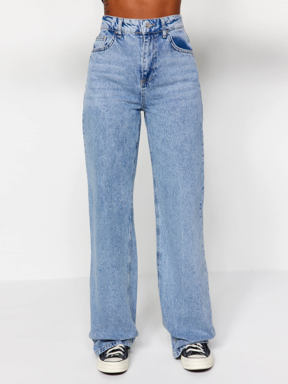 Широкие джинсы Trendyol модель TWOAW24JE00074/Acik Mavi — фото - INTERTOP