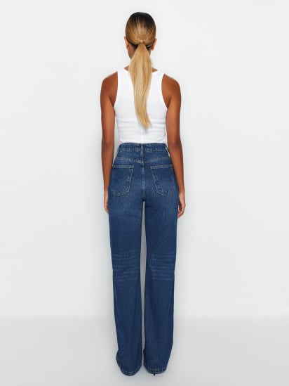 Широкие джинсы Trendyol модель TWOAW24JE00074/Koyu Mavi — фото 4 - INTERTOP