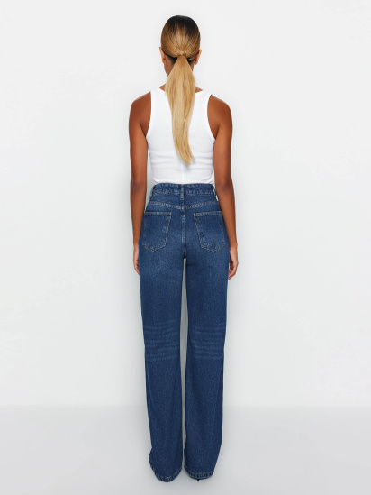 Широкие джинсы Trendyol модель TWOAW24JE00074/Koyu Mavi — фото 4 - INTERTOP